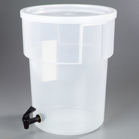 Carlisle DISPENSER BEVERAGE W/ FAUCET CLEAR PP 5 GAL