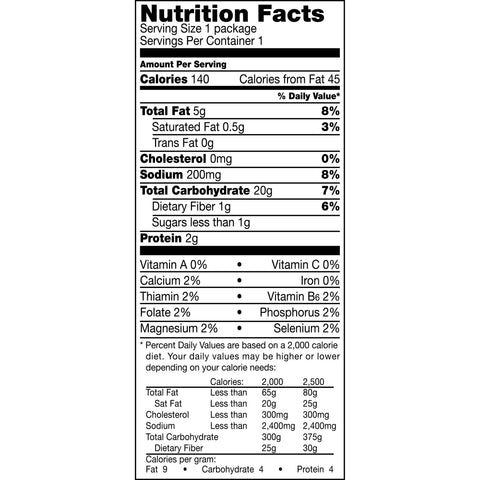 Chip Reduced Fat Whole Grain Rich Flamas