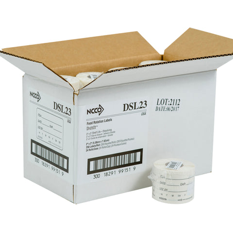 Label Shelf Life Dissovable 2x3