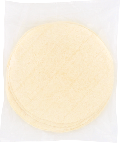 Tortilla Flour White Heat-pressed 8