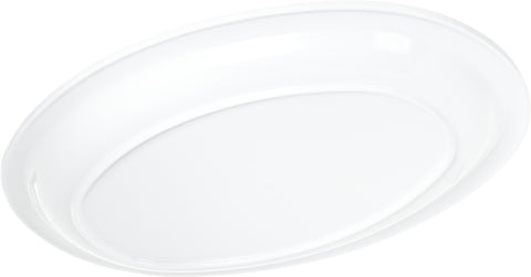 Carlisle PLATTER TRAY OVAL KINGLINE™ MELAMINE WHITE 13.5X9.75