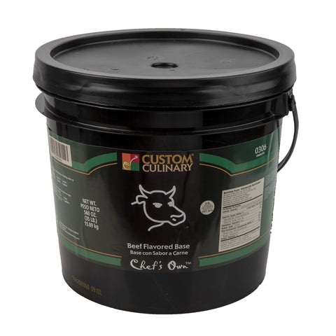 Custom Culinary® Beef Flavored Soup Base, No MSG Added 25 lb. Pail