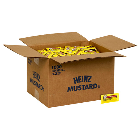 Heinz Single Serve Mustard Packet, 0.2 Ounce -- 1000 per case