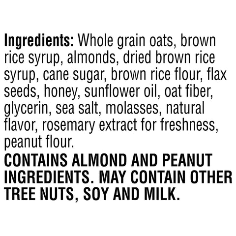 Snack Bar Granola Honey Almond Flax Chewy