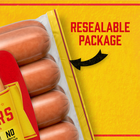 Kraft Oscar Mayer Hot Dog - Jumbo Wiener, 16 Ounce -- 12 per case.