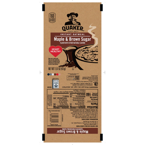 Quaker® CEREAL INSTANT OATS MAPLE BROWN SUGAR