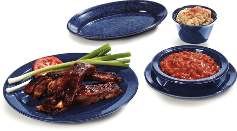 Carlisle BOWL GRAPEFRUIT DALLAS WARE® MELAMINE CAFÉ BLUE 10 OZ