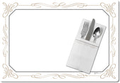 Dinex® TRAYCOVER FILIGREE SIZE: Q W/ STRAIGHT EDGE/SMALL CORNER 13X19