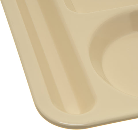 Carlisle TRAY SERVING LEFT-HAND HEAVY WEIGHT 6-COMPARTMENT TAN