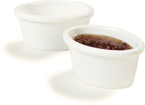 Carlisle RAMEKIN MELAMINE OVAL WHITE
