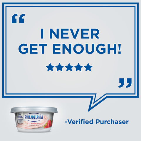 Philadelphia Strawberry Cream Cheese Spread, 8 Ounce -- 12 per case.