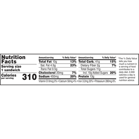 Landshire® SANDWICH RANCH STEAK SUB IW 4.87 OZ 10000030091