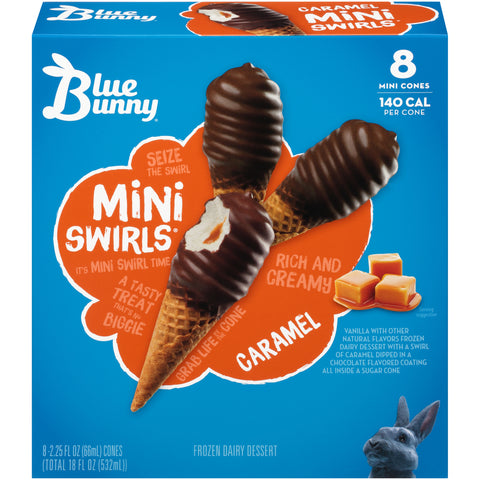 Blue Bunny ICE CREAM CONE CARAMEL MINI 966407