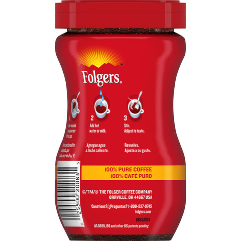 Folgers® COFFEE CAFFEINATED INSTANT REGULAR