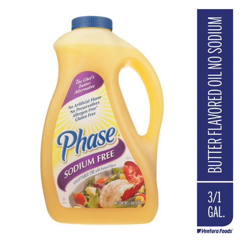 Phase No Sodium Liquid Oil, 1 Gallon -- 3 Per Case