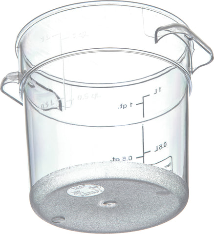 StorPlus™ CONTAINER PLASTIC CLEAR ROUND 1 QT