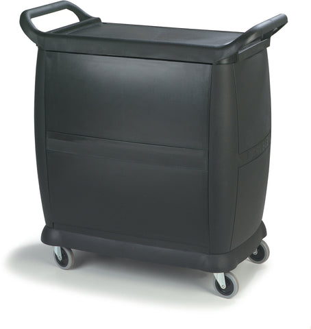 Carlisle CART BUSSING SIDE PANELS LOCKING COMPARTMENT BLACK 18X36.25X38