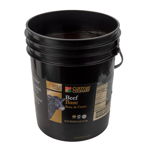 Custom Culinary Gold Label Beef Base, 50 Pound.