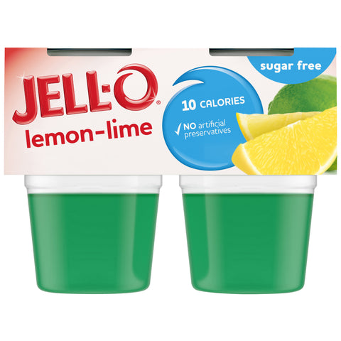 Jello Ready To Eat Lemon Lime Gelatin Snacks, 12.5 Ounce -- 6 per case.