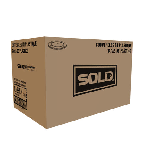 Solo® LID TRANSLUCENT W/ STRAW SLOT AND IDENTIFICATION BUTTONS