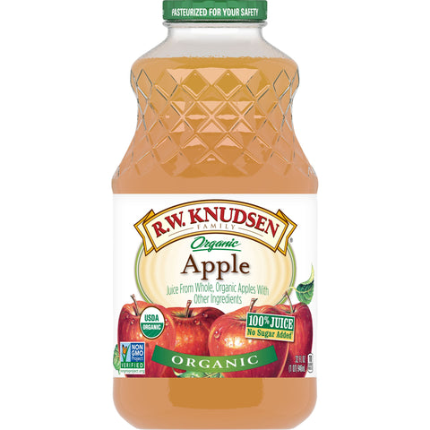 R.W. Knudsen Organic Apple Juice, 32 Fluid Ounce -- 6 per case