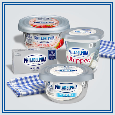 Philadelphia 1/3 Less Fat Cream Cheese, 8 Ounce -- 12 per case