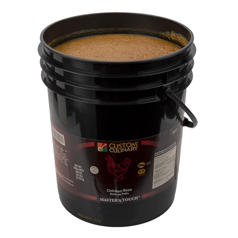 Custom Culinary Chicken Base, No Msg Added, 50 Pound Pail