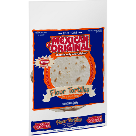 Mexican Original® TORTILLA FLOUR PRESSED WHITE 8