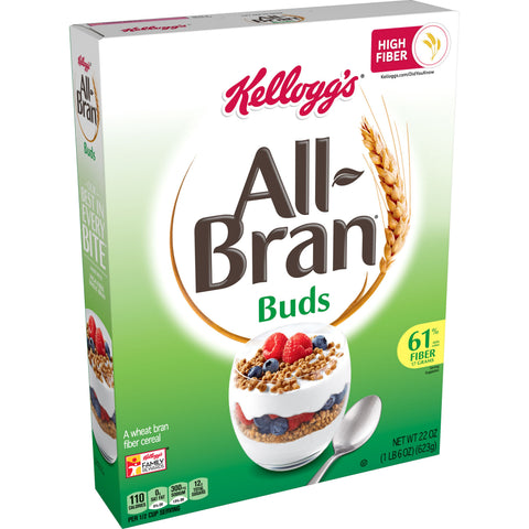 Kelloggs All Bran Cereal Buds, 22 Ounce -- 10 per case