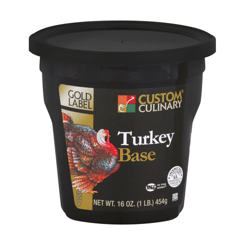 Custom Culinary® Turkey Base, No MSG Added 6 x 1 lb.