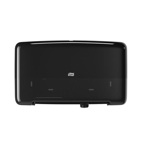 Essity Tork Elevation Design Black Twin Mini Jumbo Bath Tissue Roll Dispenser