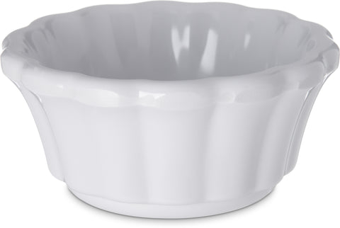 Carlisle RAMEKIN SCALLOPED MELAMINE WHITE 3 OZ