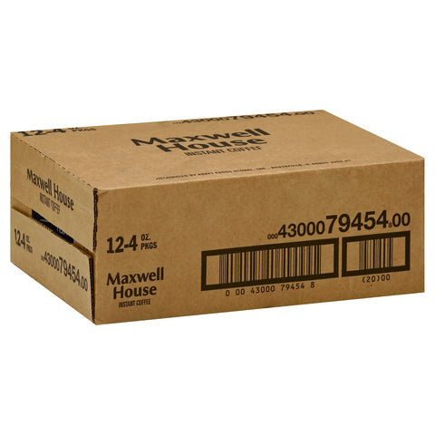 Maxwell House Instant Coffee - 4 oz. jar, 12 jars per case