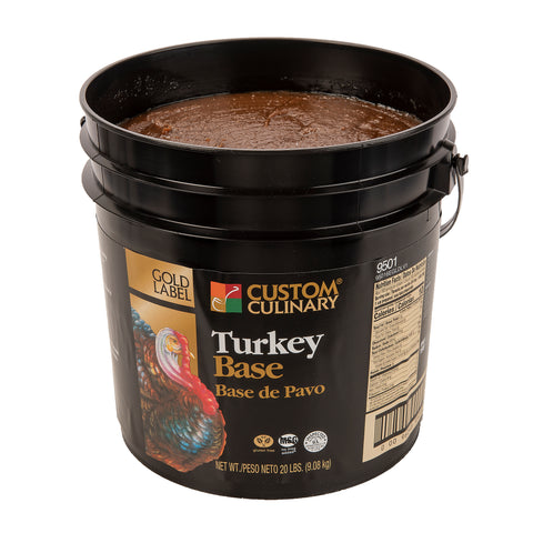 Custom Culinary Gold Label Turkey Base, 20 Pound.