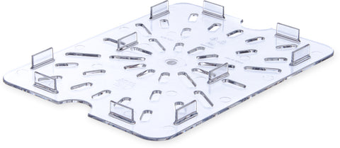 StorPlus™ DRAIN GRATE FOOD PAN PLASTIC CLEAR 1/2 SIZE