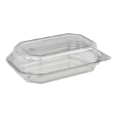 DeliView™ CONTAINER PLASTIC SNACK TRAY WHITE W/ CLEAR LID 12 OZ