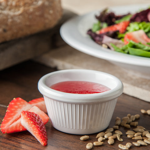 Carlisle RAMEKIN FLUTED MELAMINE PLASTIC WHITE 2 OZ