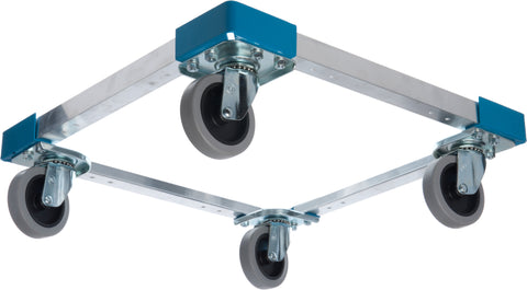 Carlisle DOLLY DISH E-Z GLIDE™ OPEN ALUMINUM W/O HANDLE CARLISLE BLUE 20.63X20.63X6.5