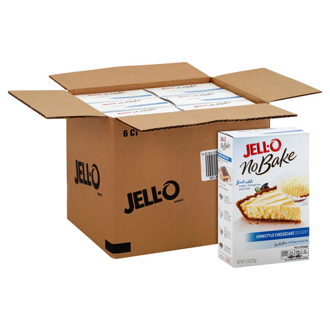 Jell-O CAKE MIX CHEESECAKE DESSERT NO BAKE HOMESTYLE