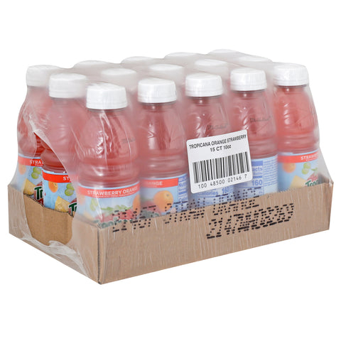 Tropicana JUICE STRAWBERRY ORANGE 100% PLASTIC BOTTLE