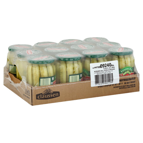 Kraft Claussen Dill Spear Pickle, 24 Ounce -- 12 per case.