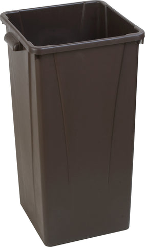 Carlisle CONTAINER WASTE CENTURIAN™ SQUARE TALL TRASH CAN BROWN 23 GAL