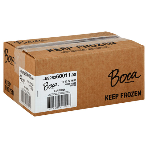 Boca VEGGIE NATURAL CHICKEN PATTIES MEAT ALTERNATIVE ORGANIC