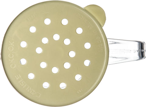 Carlisle SHAKER/DREDGE W/ CHEESE YELLOW LID 1 CUP YELLOW 8 OZ