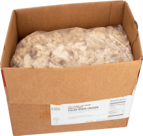 Chicken Breast Meat Pulled 100% All Natural Low Sodium Fc