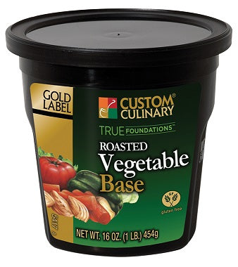 Custom Culinary® True Foundations™ Vegetable Base, No MSG Added 6 x 1 lb.