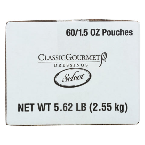 Classic Gourmet Fat Free Italian Golden Dressing, 1.5 Ounce Pouch -- 60 per case.
