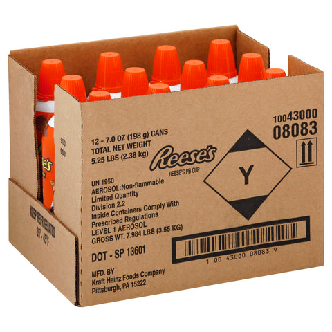 Reeses Peanut Butter Whipped Topping , 7 Ounce -- 12 per case.