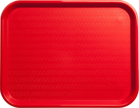 Sysco Brand TRAY CAFE PLASTIC RED 14X18