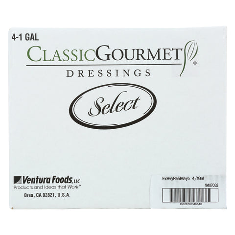Classic Gourmet Mayonnaise Real Extra Heavy, 1 Gallon -- 4 per case.